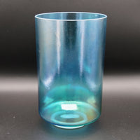 Crystal Tones 6" Tall Aqua Aura Gold Singing Bowl (A#4-40)
