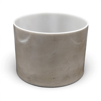 Crystal Tones 7" Charcoal Singing Bowl (G#4+15)