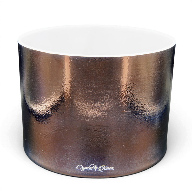 Crystal Tones 8" Tibetan Quartz Copper Singing Bowl (D4+45)