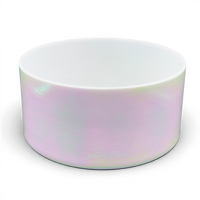 Crystal Tones 9" Mother of Platinum Singing Bowl (E4+20)
