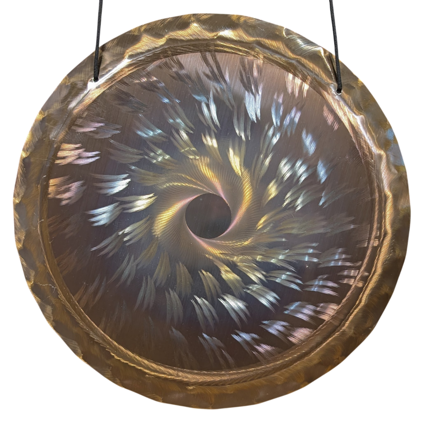 Grotta Sonora 15" Nickel Silver Handheld Gong