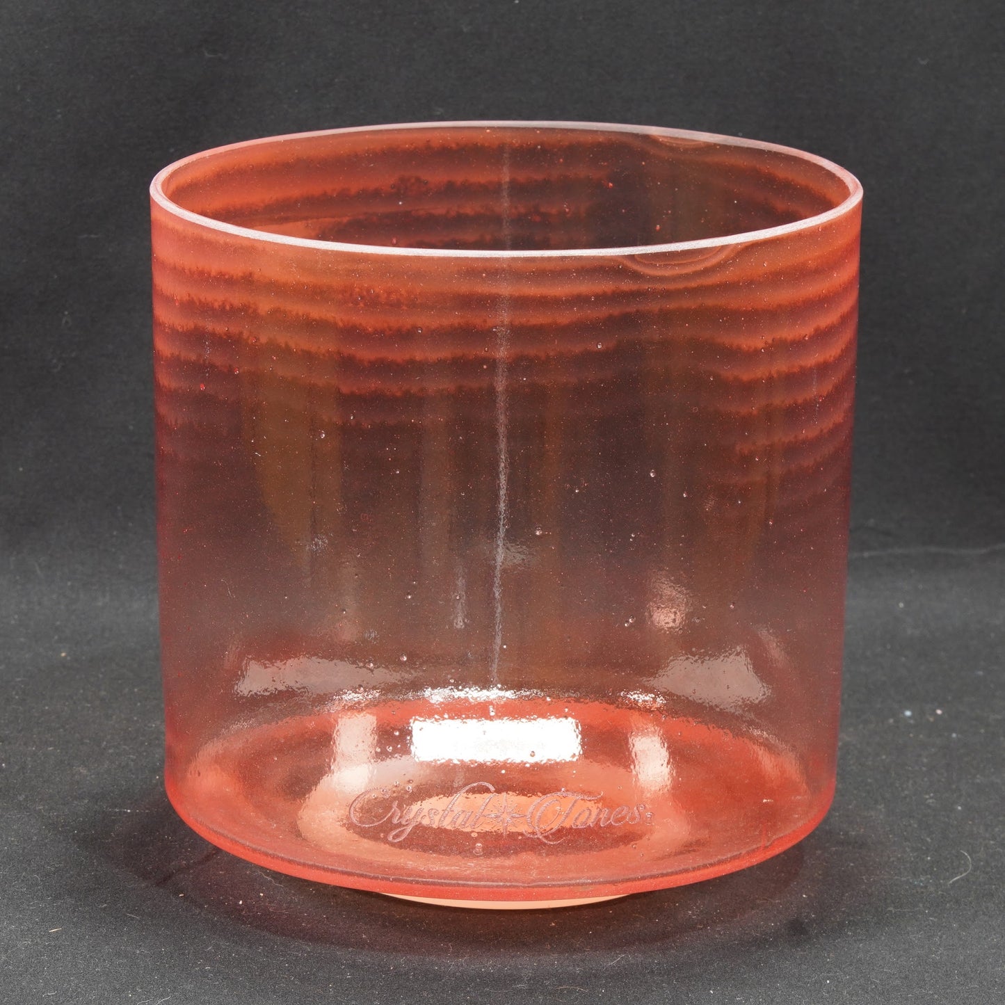 Crystal Tones 6" Rose Quartz Clear Crystal Singing Bowl (F+25)