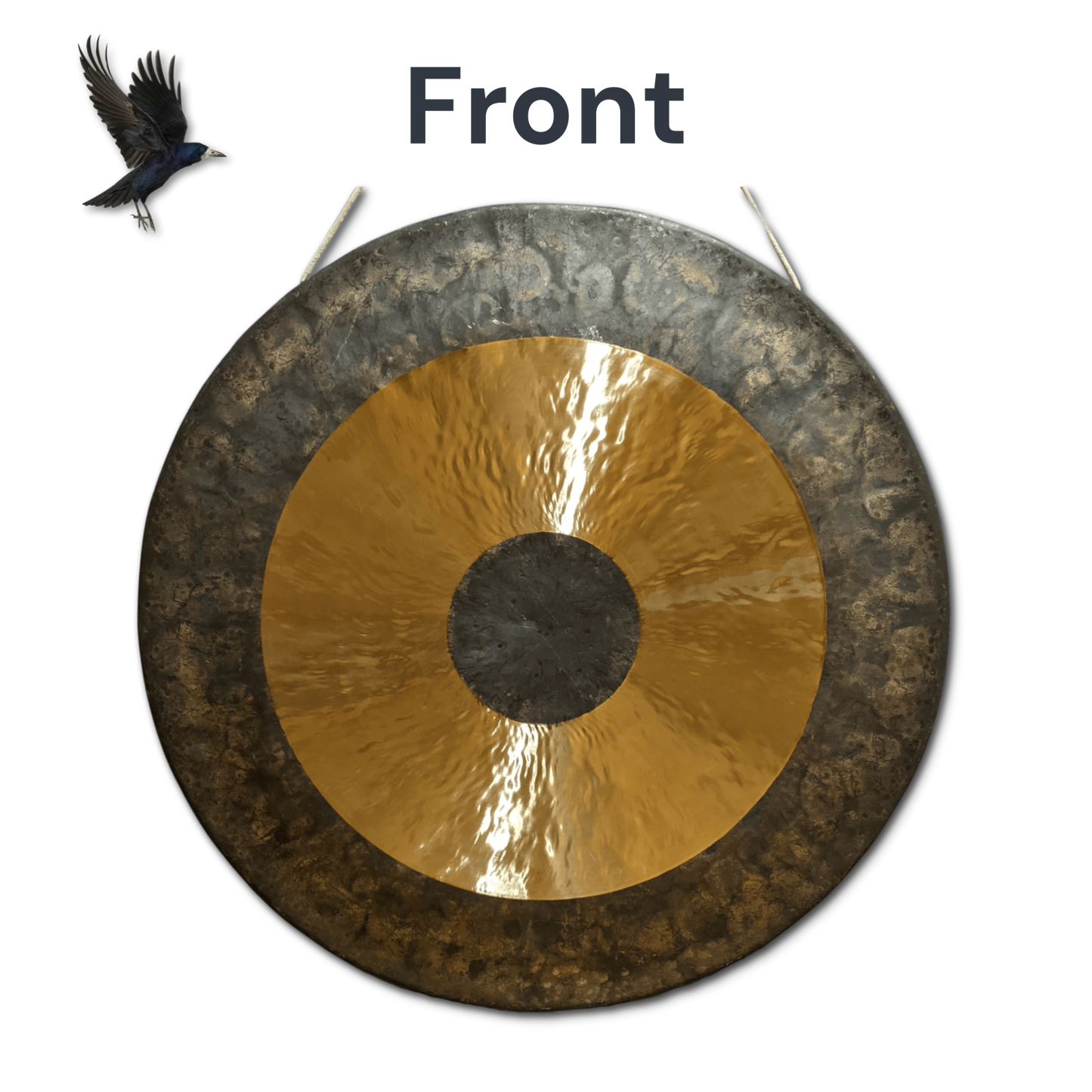 Chau Gong by Raven Sounds, Handmade Traditional Bronze Gong, Free Mallet. - Raven Sounds
