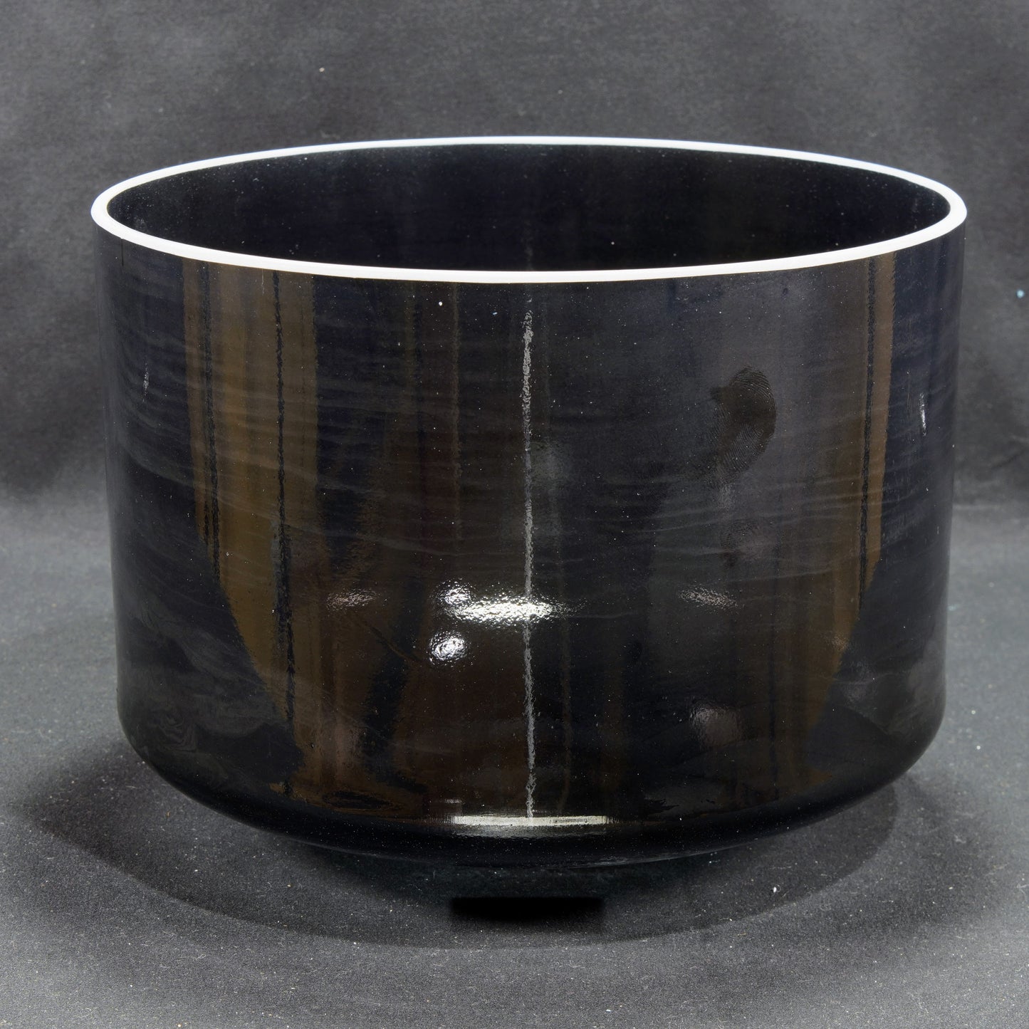Crystal Tones 9" Shungite Clear Quartz Crystal Singing Bowl (D-20)