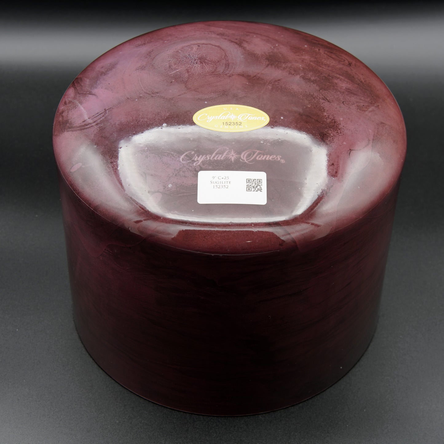Crystal Tones 9" Sugilite Quartz Crystal Singing Bowl (C4+25)