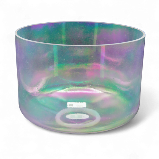 Crystal Tones 9" Platinum Quartz Crystal Singing Bowl (G#3+15)