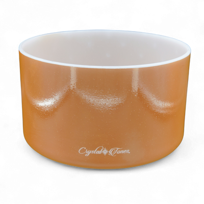 Crystal Tones 9" Laughing Buddha Quartz Crystal Singing Bowl (F4+40)