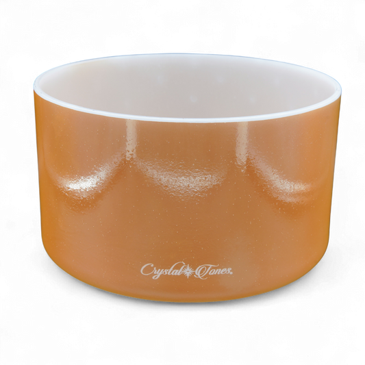 Crystal Tones 9" Laughing Buddha Quartz Crystal Singing Bowl (F4+40)