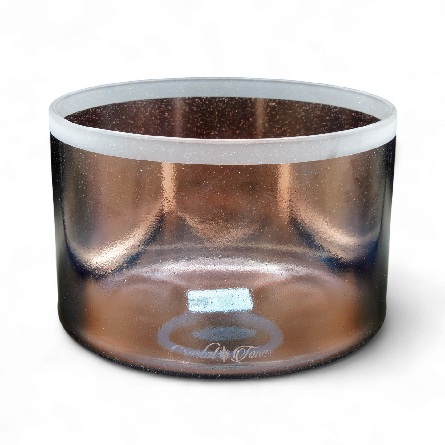 Crystal Tones 9" Tibetan Quartz Copper Quartz Crystal Singing Bowl (D4-25)