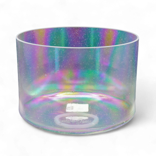 Crystal Tones 9" Platinum Quartz Crystal Singing Bowl (G3+15)