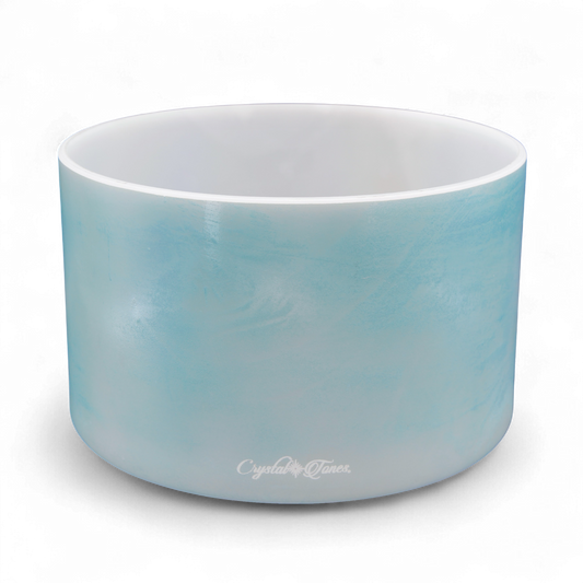 Crystal Tones 8" Ocean Gold Quartz Crystal Singing Bowl (F#4-30)