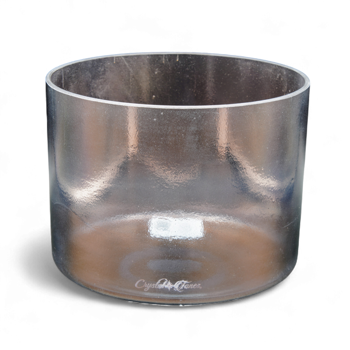 Crystal Tones 8" Tibetan Quartz Copper Quartz Crystal Singing Bowl (E4+0)