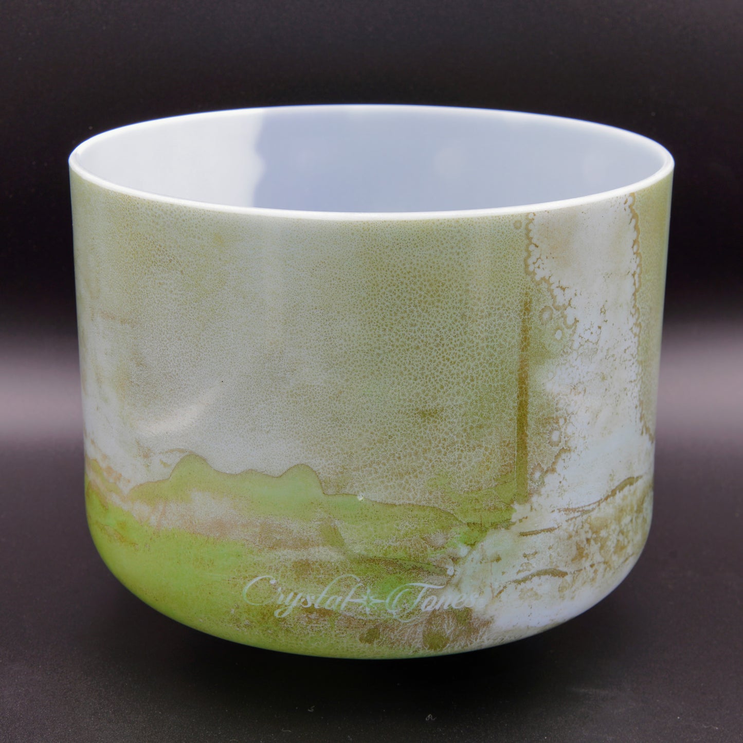 Crystal Tones 8" Mt Shasta Serpentine Quartz Crystal Singing Bowl (D#4+0)