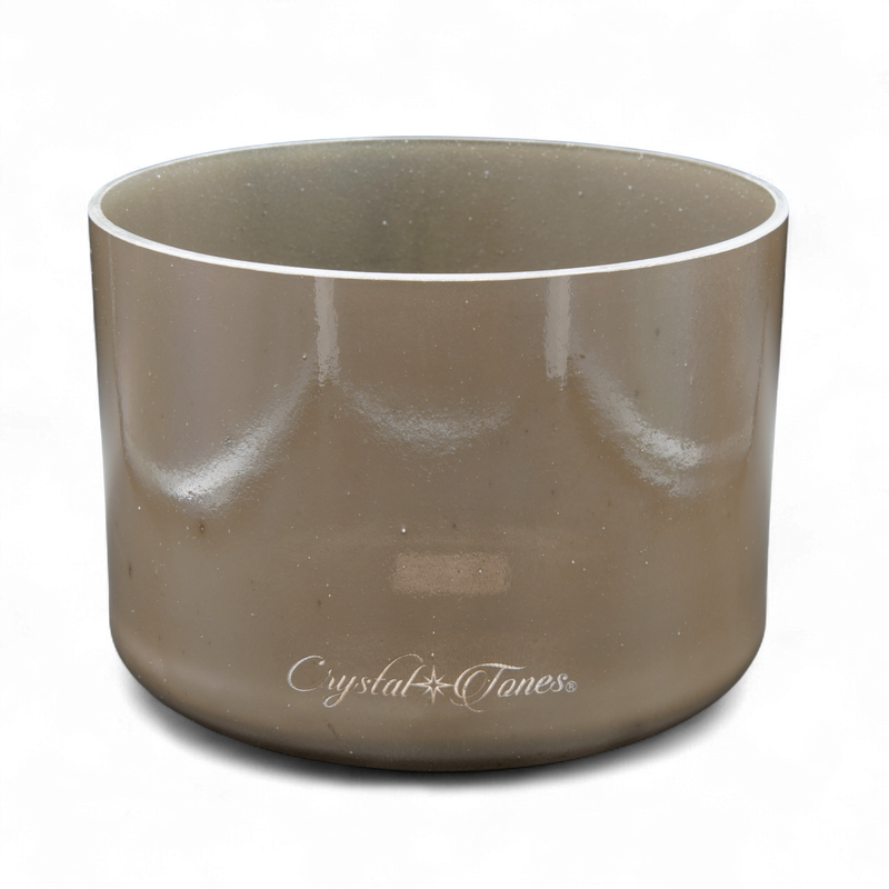Crystal Tones 8" Charcoal Quartz Crystal Singing Bowl (F4-20)