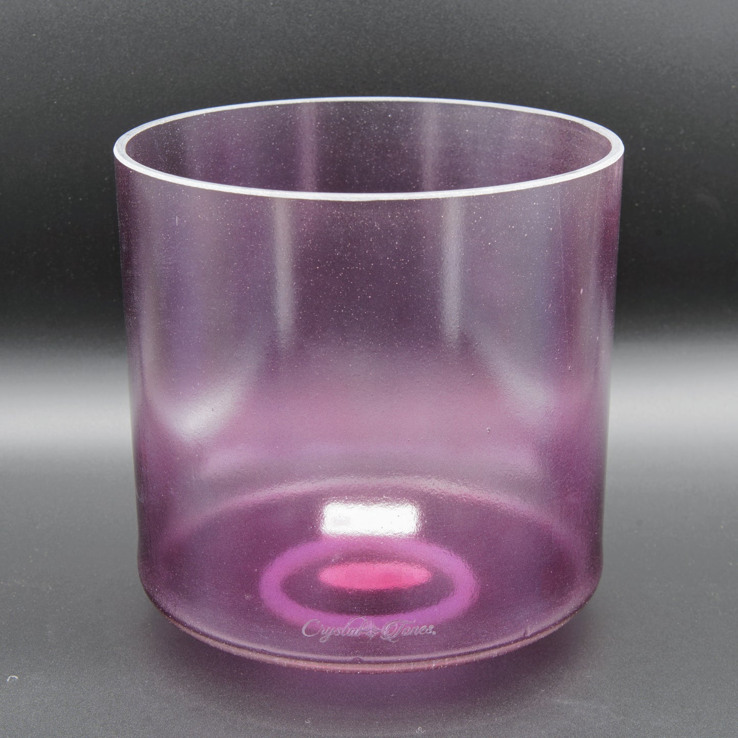 Crystal Tones 7" Lavender Aura Gold Quartz Crystal Singing Bowl (G#4+5)