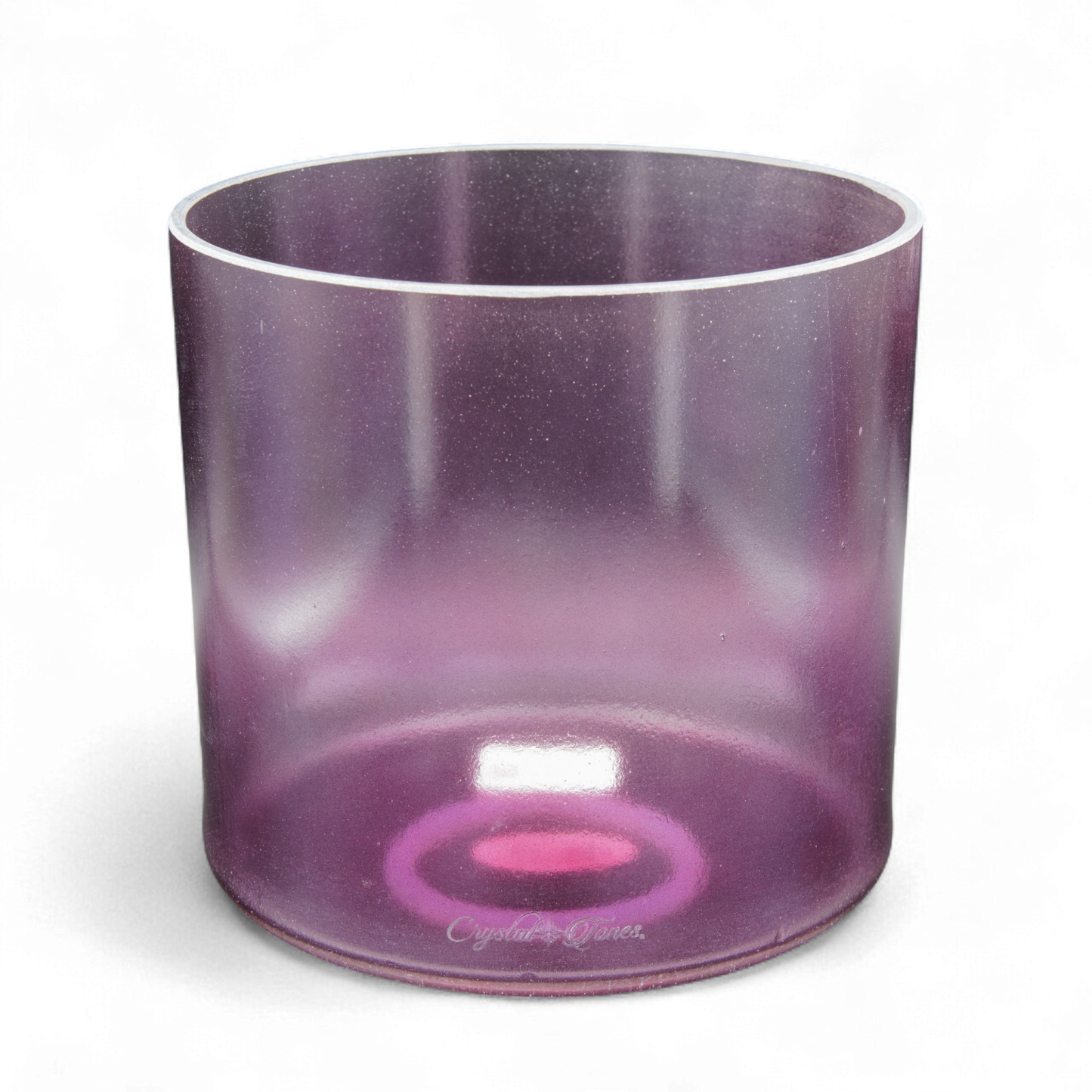 Crystal Tones 7" Lavender Aura Gold Quartz Crystal Singing Bowl (G#4+5)