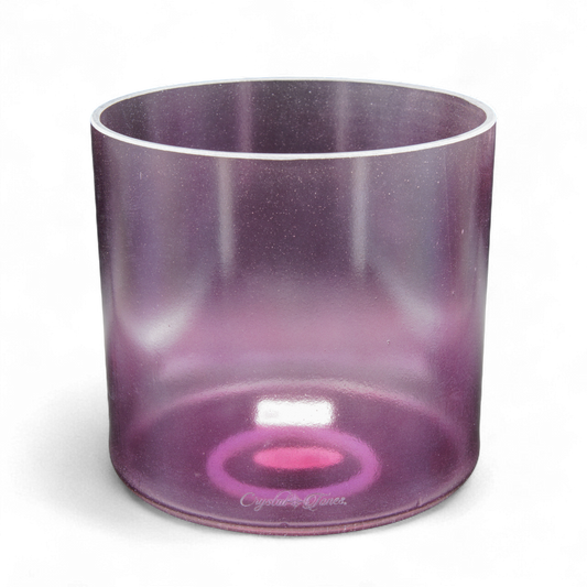 Crystal Tones 7" Lavender Aura Gold Quartz Crystal Singing Bowl (G#4+5)