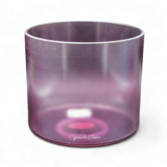 Crystal Tones 7" Lavender Aura Gold Quartz Crystal Singing Bowl (G#4-45)