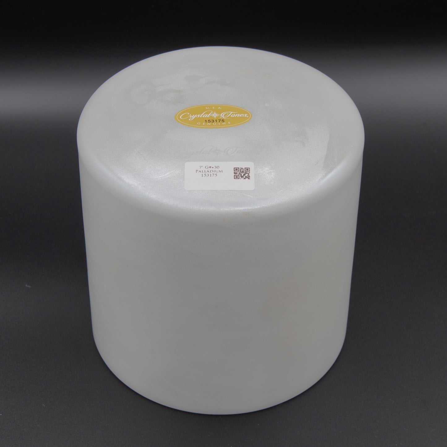 Crystal Tones 7" Palladium Quartz Crystal Singing Bowl (G#4+30)