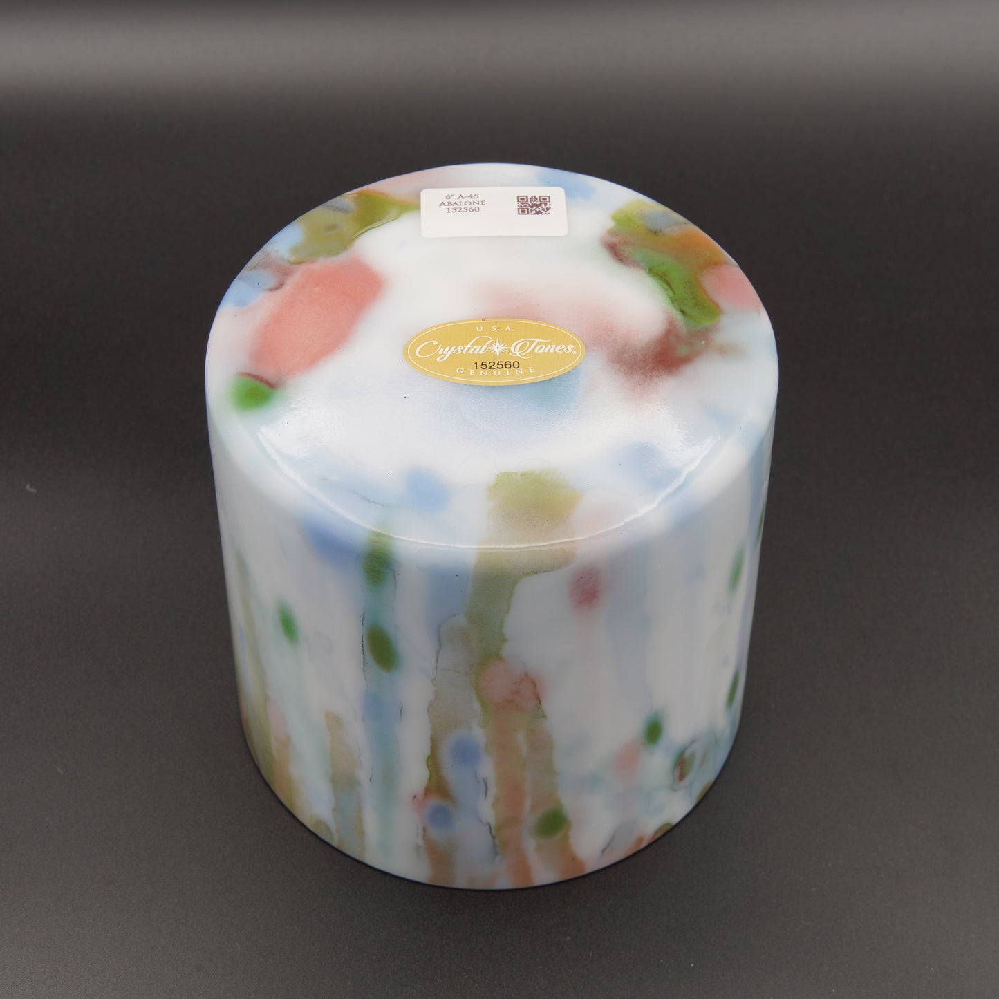 Crystal Tones 6" Abalone Quartz Crystal Singing Bowl (A4-45)