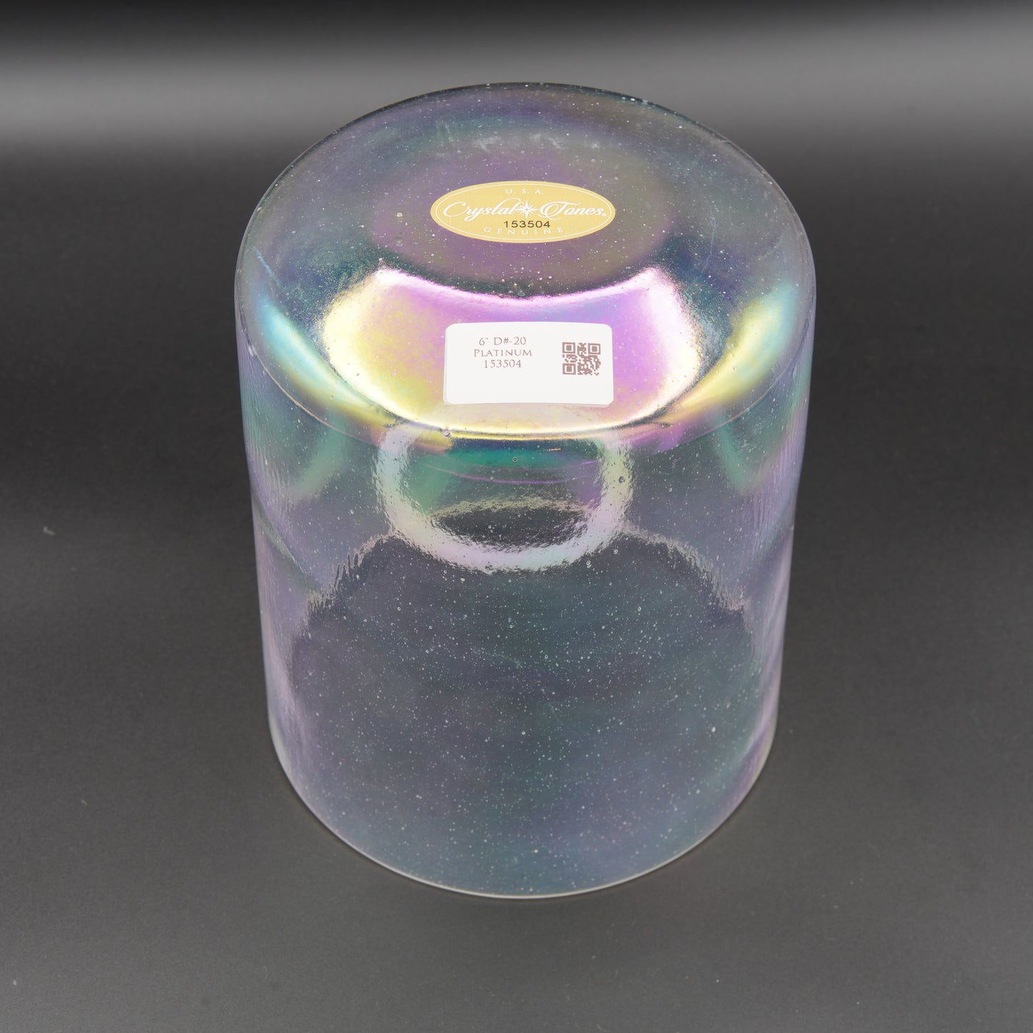 Crystal Tones 6" Platinum Quartz Crystal Singing Bowl (D#4-20)