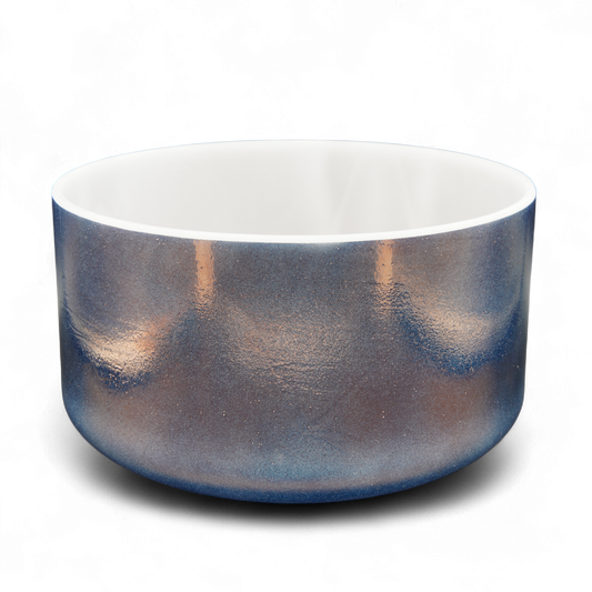 Crystal Tones 9" Tibetan Quartz Copper Quartz Crystal Singing Bowl (E4+30)