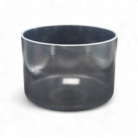 Crystal Tones 8" Shungite Clear Quartz Crystal Singing Bowl (G4+30)