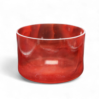 Crystal Tones 8" Ruby Clear Crystal Singing Bowl (A#4+20)