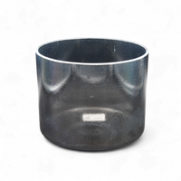 Crystal Tones 7" Shungite Clear Quartz Crystal Singing Bowl (A#+40)