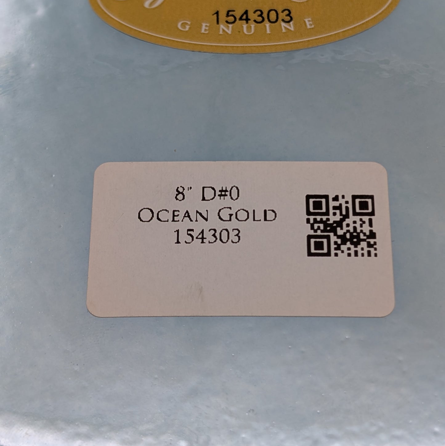 Crystal Tones 8" Ocean Gold Quartz Crystal Singing Bowl (D#4+0)