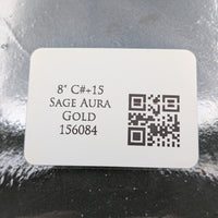 Crystal Tones 8" Sage Aura Gold Quartz Crystal Singing Bowl (C#4+15)