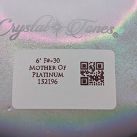 Crystal Tones 6" Mother of Platinum Quartz Crystal Singing Bowl (F#4+30)