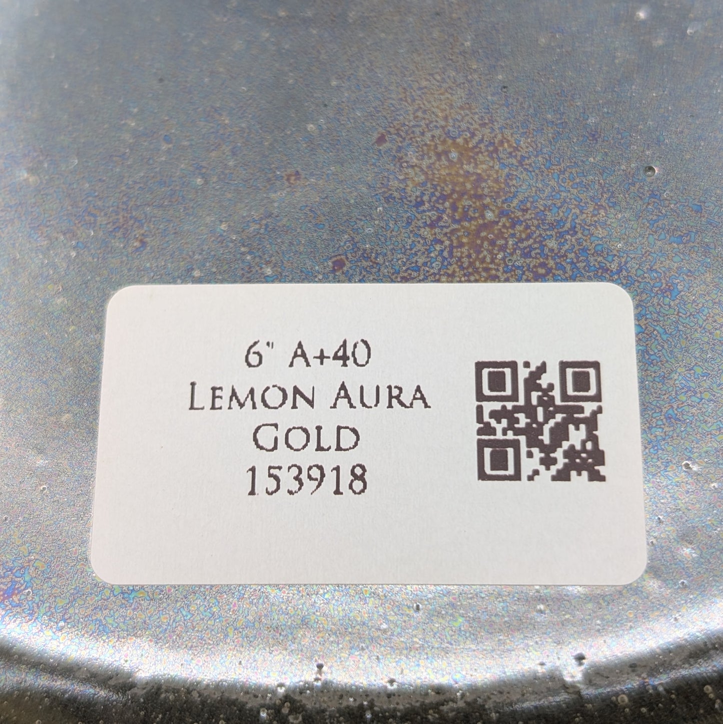 Crystal Tones 6" Lemon Aura Gold Quartz Crystal Singing Bowl (A4+40)