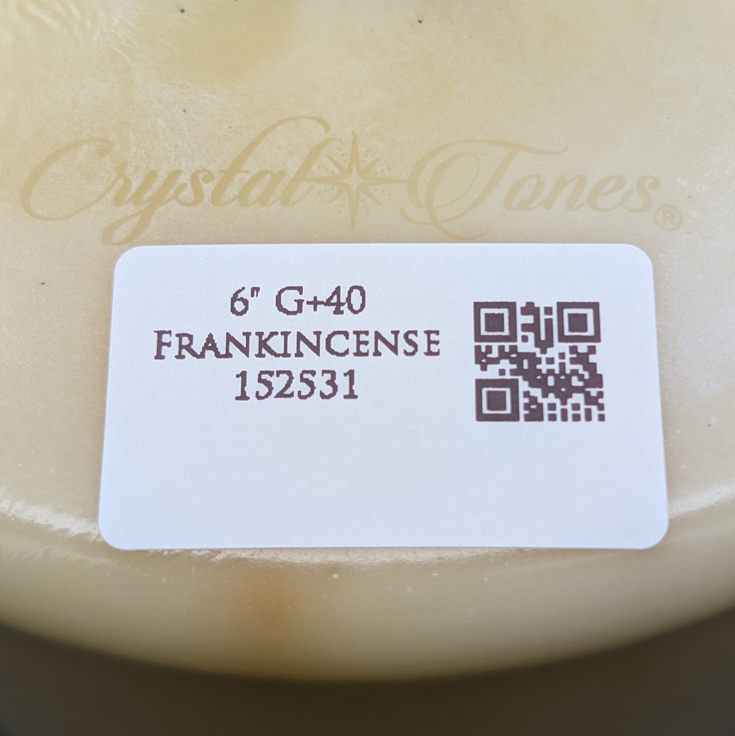 Crystal Tones 6" Frankincense Quartz Crystal Singing Bowl (G4+40)