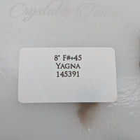 Crystal Tones 8" Yagna Clear Quartz Crystal Singing Bowl (F#4+45)