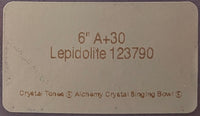 Crystal Tones 6" Lepidolite Singing Bowl (A4+30)