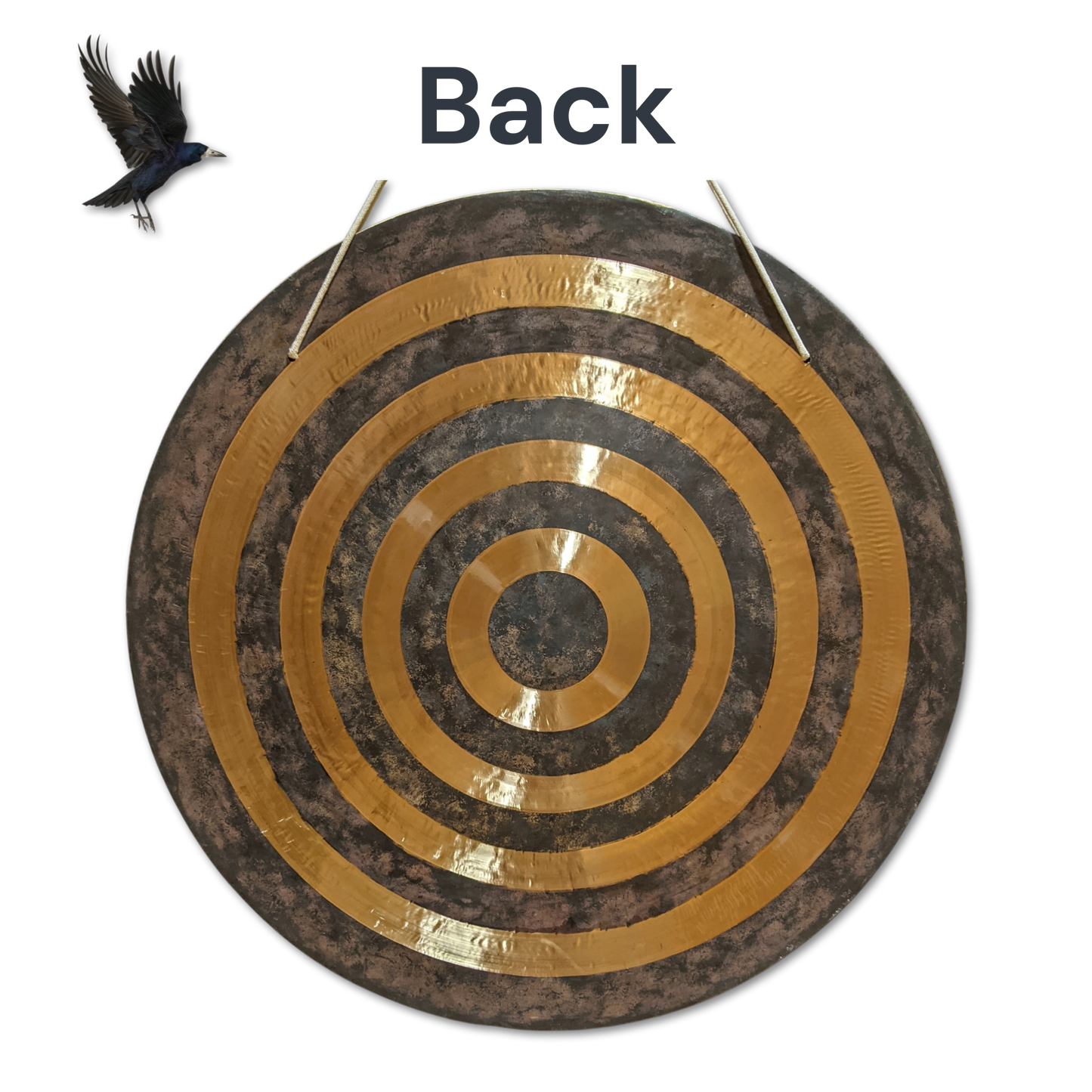 Solar Eclipse Gong by Raven Sounds, Handmade Bronze Wind Gong, Free Mallet - Raven Sounds