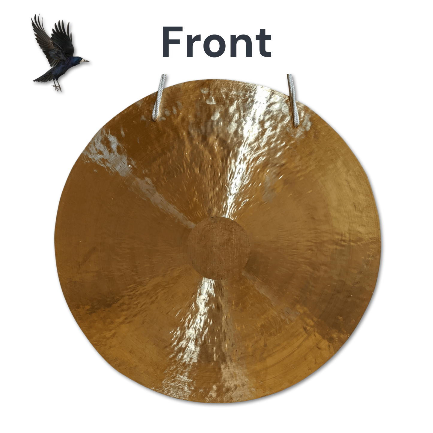 Wind Gong by Raven Sounds, Handmade Chinese Style Bronze Gong, Free Premium Mallet - Raven Sounds