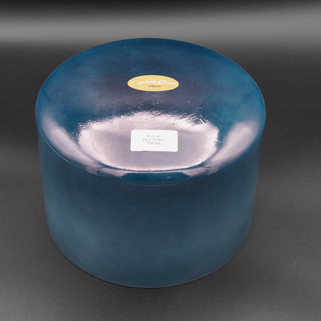 Crystal Tones 8" Zeal Point Quartz Crystal Singing Bowl (G4-40)
