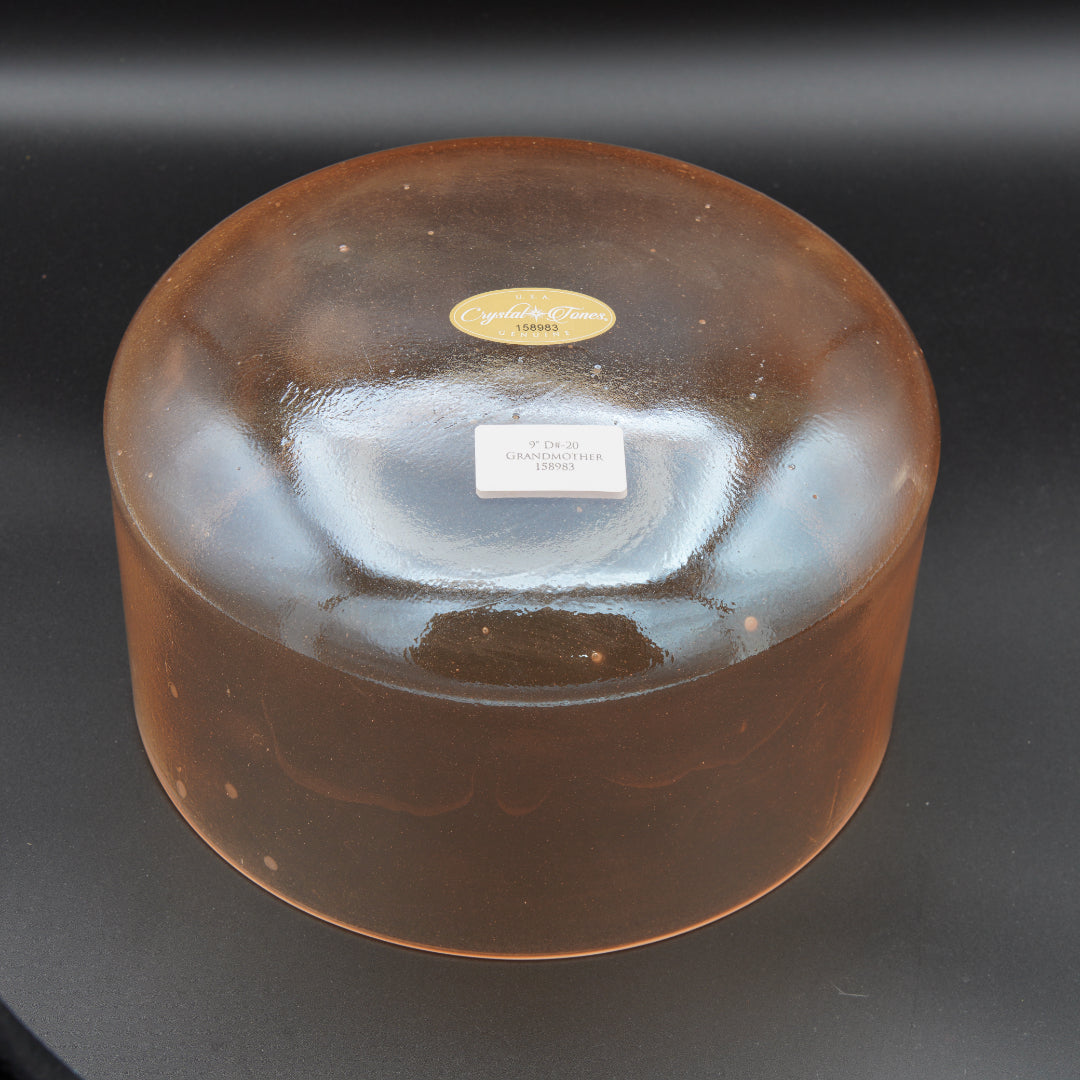 Crystal Tones 9" Grandmother Quartz Crystal Singing Bowl (D#4-20)