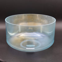 Crystal Tones 9" Aqua Aura Gold Quartz Crystal Singing Bowl (D4+25)