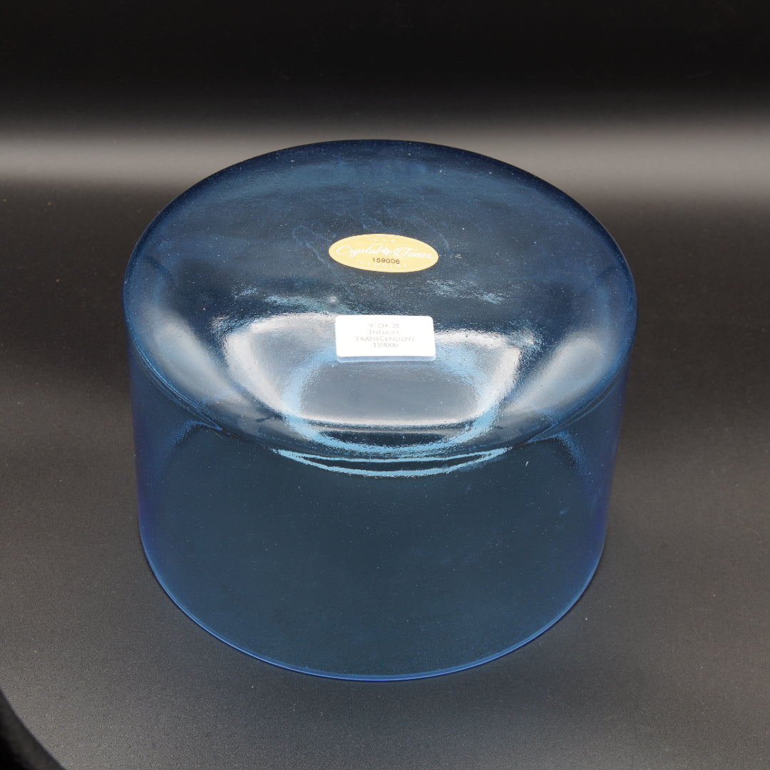 Crystal Tones 9" Indigo Quartz Crystal Singing Bowl (D#4-25)