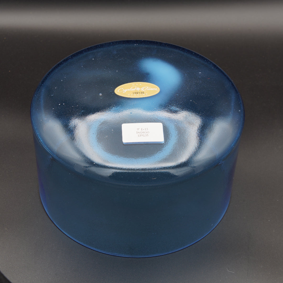 Crystal Tones 9" Indigo Quartz Crystal Singing Bowl (E4+15)