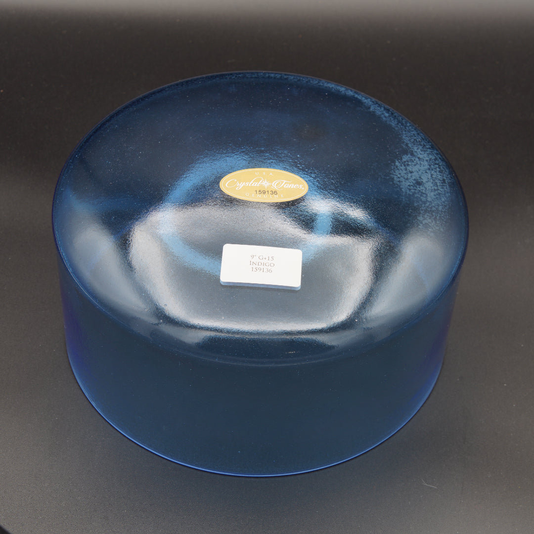 Crystal Tones 9" Indigo Quartz Crystal Singing Bowl (G4+15)