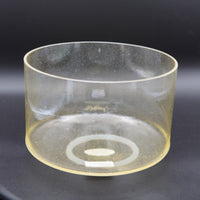 Crystal Tones 8" Lemon Aura Gold Quartz Crystal Singing Bowl (D#4+20)