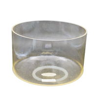 Crystal Tones 8" Lemon Aura Gold Quartz Crystal Singing Bowl (D#4+20)