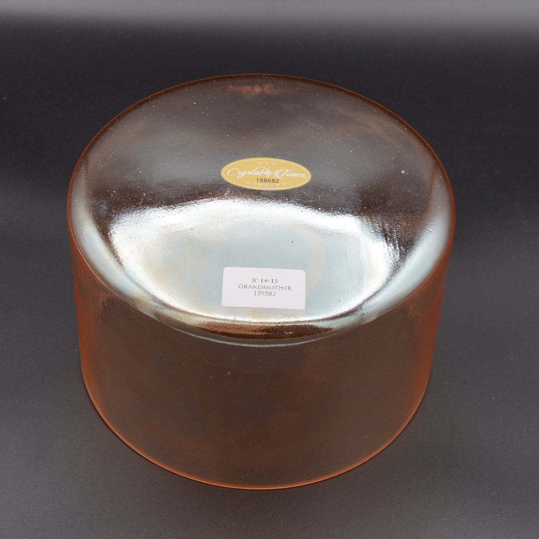 Crystal Tones 8" Grandmother Quartz Crystal Singing Bowl (F#4-15)