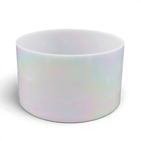 Crystal Tones 9" Mother of Platinum Singing Bowl (D4-40)