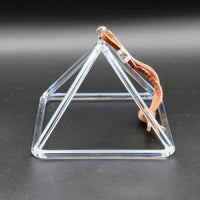Crystal Tones 6" White Light Aura Gold Quartz Crystal Pyramid (B5-15)