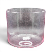 Crystal Tones 9" Pink Aura Gold Singing Bowl (B3-15)